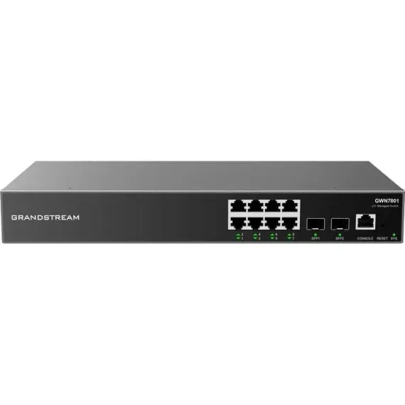 КОММУТАТОР GRANDSTREAM GWN7801, 8X 10/100/1000 МБИТ/С
