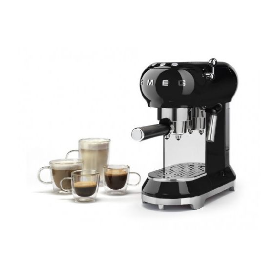 КОФЕМАШИНА ЧЕРНЫЙ SMEG ECF01BLEU