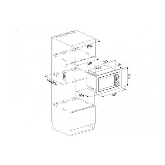 МИКРОВОЛНОВАЯ ПЕЧЬ ВСТРАИВАЕМАЯ FRANKE FMW 250 CR2 G BK ЧЕРН