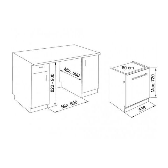 ПОСУДОМ.МАШИНА FRANKE FDW 614 D7P DOS D ( 117.0611.673 ) ВСТ