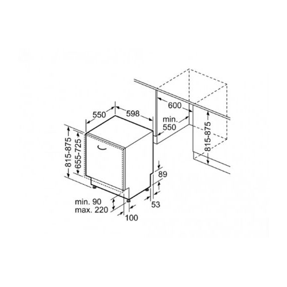 ВСТРАИВАЕМАЯ ПОСУДОМОЕЧНАЯ МАШИНА BOSCH SMV 4HVX31 E