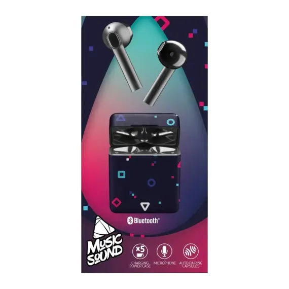 CASTI CELLULARLINE MUSIC SOUND FANTASY, PLAY BLACK