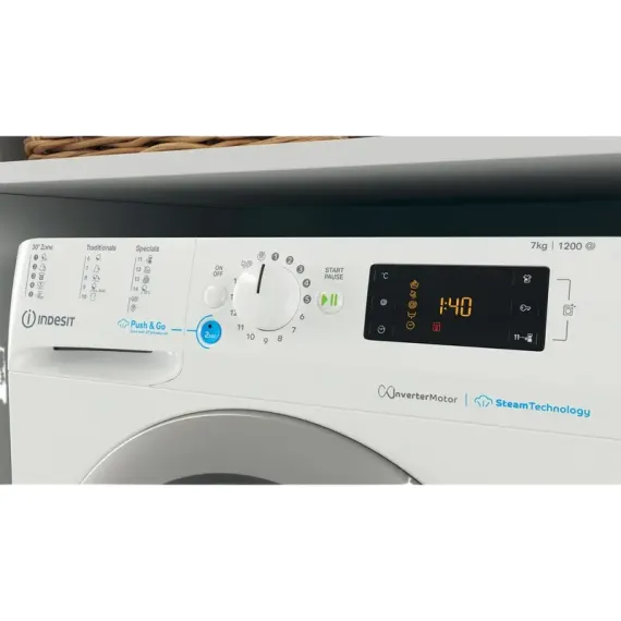 СТИРАЛЬНАЯ МАШИНА INDESIT BWSE 71295 WSV EU, 7 КГ, БЕЛЫЙ