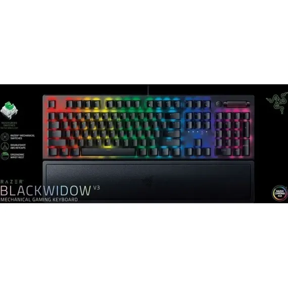 TASTATURA RAZER BLACKWIDOW V3, CU FIR, NEGRU