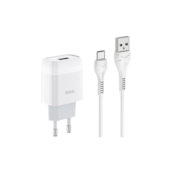 HOCO C73A + TYPE-C CABLE WHITE