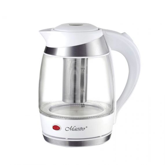 ЧАЙНИК ЭЛЕКТРИЧЕСКИЙ MAESTRO  MR -065 (1.8L) СТЕКЛ. С ЗАВАРНИКОМ