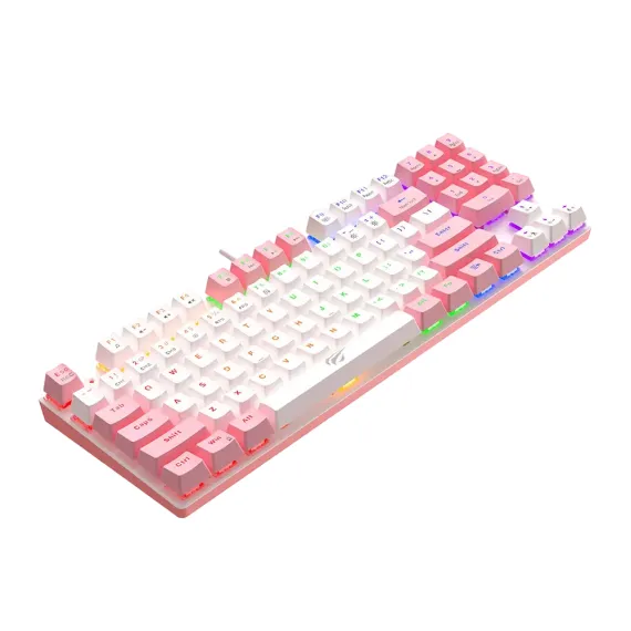 TASTATURA HAVIT KB512L PRO, CU FIR, ALB