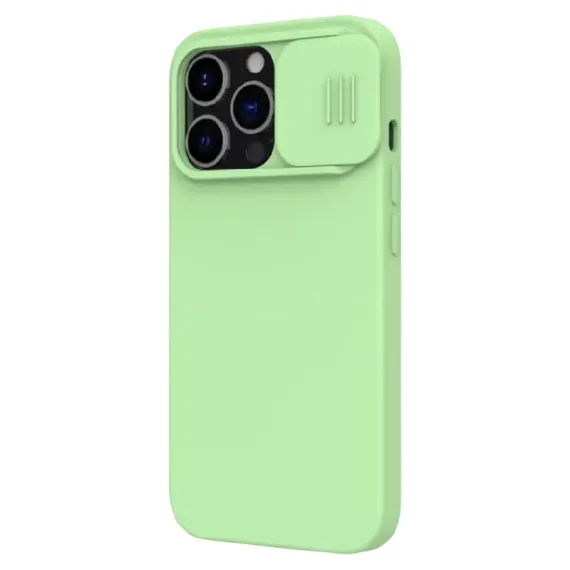 ЧЕХОЛ NILLKIN IPHONE 13 PRO MAX, CAMSHIELD SILKY SILICONE, MINT GREEN
