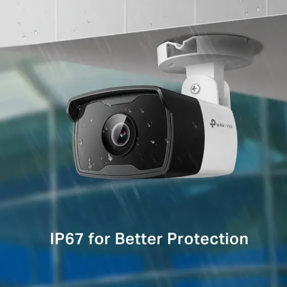 TP-LINK "VIGI C330I", 4MM, 3MP, OUTDOOR IR BULLET NETWORK CAMERA, POE