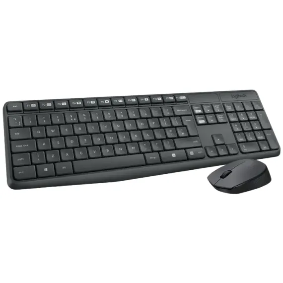 SET TASTATURA + MOUSE LOGITECH MK235, FARA FIR, GREY