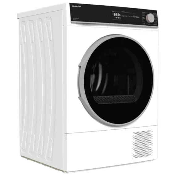 СУШИЛЬНАЯ МАШИНА SHARP KDNHH8S7GW2EE, 8КГ, БЕЛЫЙ