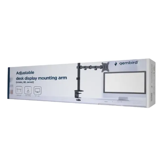 SUPORT BIROU PENTRU MONITOARE GEMBIRD MA-D1-01, NEGRU