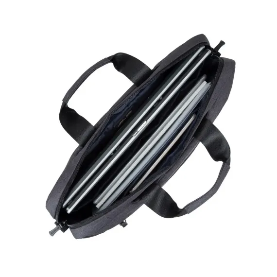 СУМКА ДЛЯ НОУТБУКА RIVACASE SUZUKA, 15.6", ПОЛИЭСТЕР, ЧЁРНЫЙ