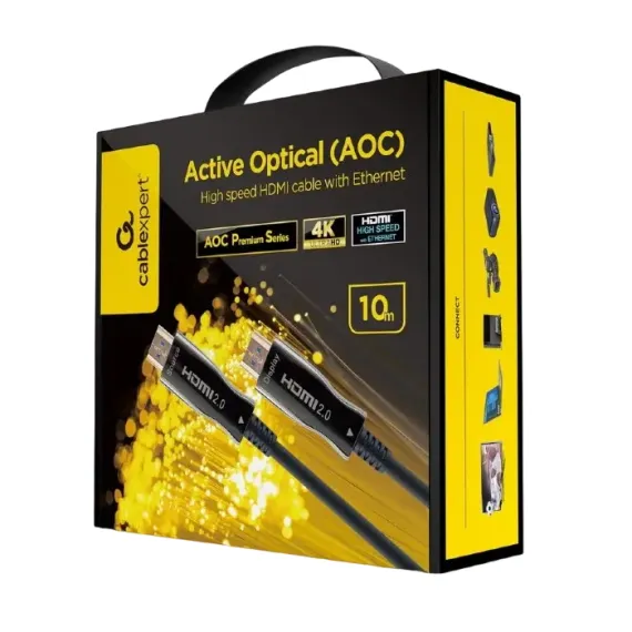 CABLU VIDEO CABLEXPERT CCBP-HDMI-AOC-10M-02, HDMI - HDMI, 10M, NEGRU