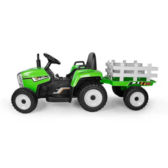 ЭЛЕКТРОТРАКТОР ЗЕЛЕННЫЙ С ПРИЦЕПОМ GB2236