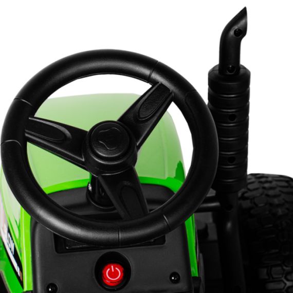 ЭЛЕКТРОТРАКТОР ЗЕЛЕННЫЙ С ПРИЦЕПОМ GB2236