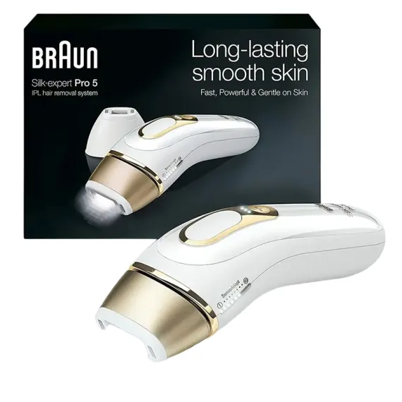 FOTOEPILATOR BRAUN PL5157 SILK-EXPERT PRO 5, ALB | AURIU