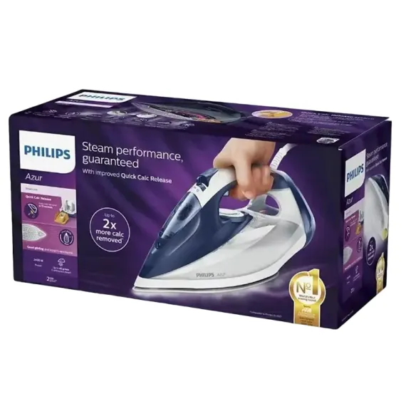 УТЮГ PHILIPS GC4541/20, 2400ВТ, СИНИЙ | БЕЛЫЙ