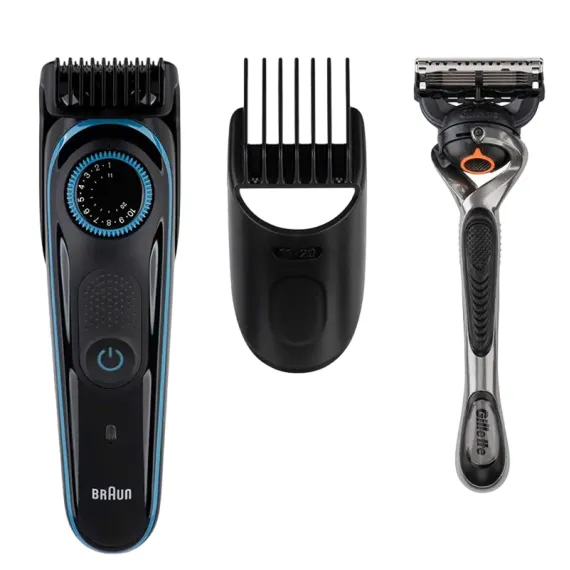 МУЖСКОЙ ТРИММЕР BRAUN BT3340, ЧЕРНЫЙ | СИНИЙ