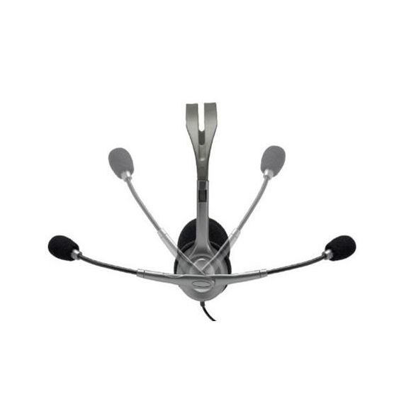 LOGITECH H110 GREY STEREO HEADSET, HEADSET: 20HZ-20KHZ, MICROPHONE: 100HZ-16KHZ, 2M CABLE, 2 X MINI-JACK 3.5MM 981-000271 (CASTI CU MICROFON/НАУШНИКИ С МИКРОФОНОМ)