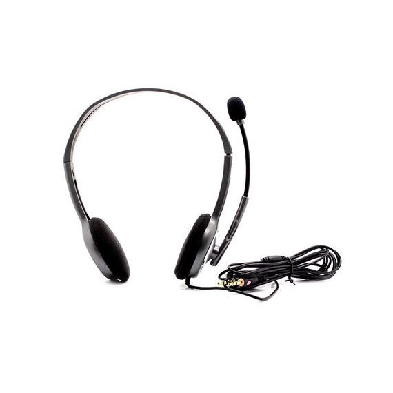 LOGITECH H110 GREY STEREO HEADSET, HEADSET: 20HZ-20KHZ, MICROPHONE: 100HZ-16KHZ, 2M CABLE, 2 X MINI-JACK 3.5MM 981-000271 (CASTI CU MICROFON/НАУШНИКИ С МИКРОФОНОМ)