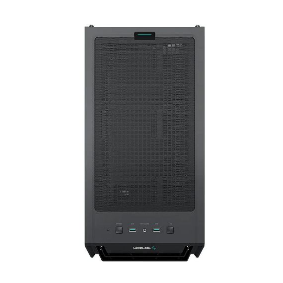 КОРПУС CASE MIDDLETOWER DEEPCOOL CG560 ATX BLACK, NO PSU, SIDE PANEL TEMPERED GLASS,  2XUSB3.0, AUDIO X 1/MIC X 1, PRE-INSTALLED LED FANS: FRONT 3X120MM, REAR 1X140MM (CARCASA/КОРПУС)