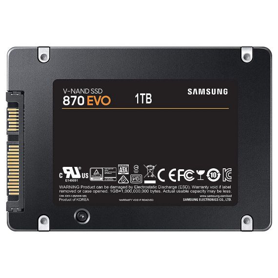 ВНУТРЕНИЙ ВЫСОКОСКОРОСТНОЙ НАКОПИТЕЛЬ 1TB SSD 2.5 SAMSUNG 870 EVO MZ-77E1T0B/EU, READ 560MB/S, WRITE 530MB/S, SATA III 6.0GBPS (SOLID STATE DRIVE INTERN SSD/ВНУТРЕНИЙ ВЫСОКОСКОРОСТНОЙ НАКОПИТЕЛЬ SSD)