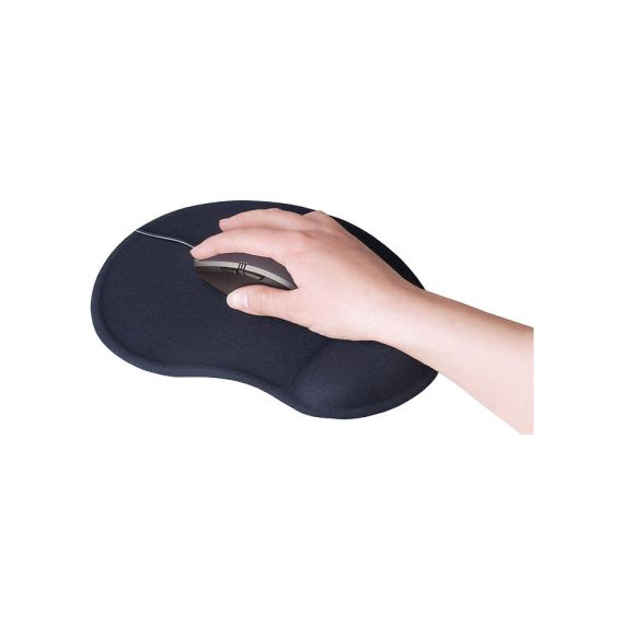КОВРИК ДЛЯ МЫШИ С ГЕЛЕВОЙ ПОДСТАВКОЙ SVEN GL-009BK GEL MOUSE PAD WITH WRIST SUPPORT, DIMENSIONS: 250 X 220 X 20 MM, MATERIAL: GEL ON RUBBERIZED BASIS, LYCRA; BLACK (КОВРИК ДЛЯ МЫШИ)