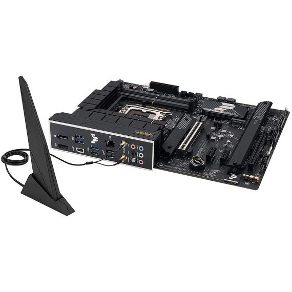 МАТЕРИНСКАЯ ПЛАТА ASUS TUF GAMING H770-PRO WIFI INTEL H770, LGA1700, DUAL DDR5 7200MHZ, PCIE 5.0 X16, PCIE 4.0 X16, DP/HDMI, USB TYPE-C, PCIE RAID, SATA RAID, 4 X M.2 SLOTS PCIE 4.0 X4, SB 8-CH., WI-FI 6 802.11AX, 2.5GB ETHERNET, AURA SYNC
