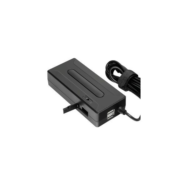 GINZZU GA-10120U UNIVERSAL NOTEBOOK ADAPTER 120W, 12V-24V, 9 ADAPTERS, 2 USB PORTS (ADAPTOR UNIVERSAL PENTRU LAPTOP / УНИВЕРСАЛЬНЫЙ АДАПТЕР ДЛЯ НОУТБУКА), WWW