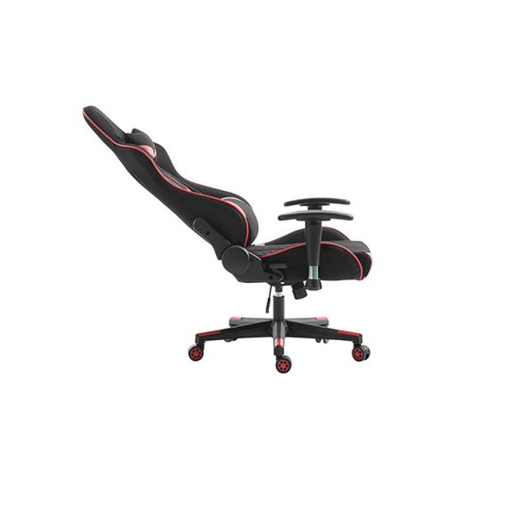 ИГРОВОЕ КРЕСЛО LUMI GAMING CHAIR CH06-13 WITH HEADREST & LUMBAR SUPPORT, BLACK/RED, MESH FABRIC, 2D ARMREST, STEEL FRAME, 350MM NYLON PLASTIC BASE, PU HOODED CASTER, 100MM CLASS 3 GAS LIFT, WEIGHT CAPACITY 150 KG