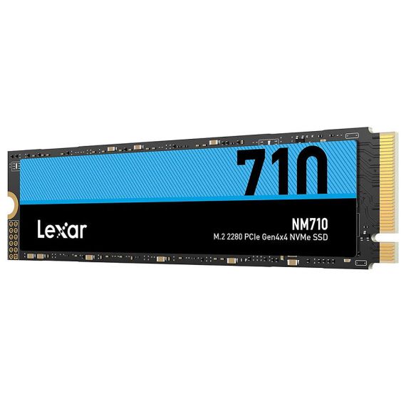 ВНУТРЕНИЙ ВЫСОКОСКОРОСТНОЙ НАКОПИТЕЛЬ 1TB SSD M.2 TYPE 2280 PCIE 4.0 X4 NVME LEXAR NM710 LNM710X001T-RNNNG, READ 5000MB/S, WRITE 4500MB/S