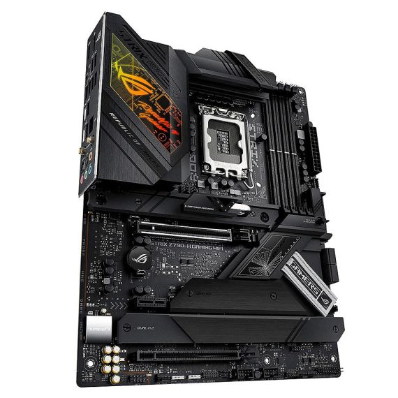 МАТЕРИНСКАЯ ПЛАТА ASUS ROG STRIX Z790-H GAMING WIFI INTEL Z790, LGA1700, DUAL DDR5 7800+ MHZ, PCIE 5.0 X16, PCIE 4.0 X16, DP/HDMI, USB TYPE-C, PCIE RAID, SATA RAID, 4 X M.2 SLOTS PCIE 4.0 X4, SB 8-CH., WI-FI 6E 802.11AX, 2.5GB ETHERNET, AURA SYNC