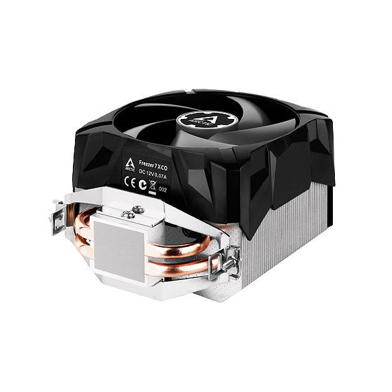 COOLER ARCTIC FREEZER 7 X CO, SOCKET AMD AM4, AM3, FM2, FM1, INTEL 1200, 1150, 1151, 1155, 1156, 775 UP TO 125W, FAN 92MM, 300-2200RPM PWM, NOISE 0.3 SONE, 53 CFM, DOUBLE BALL BEARING
