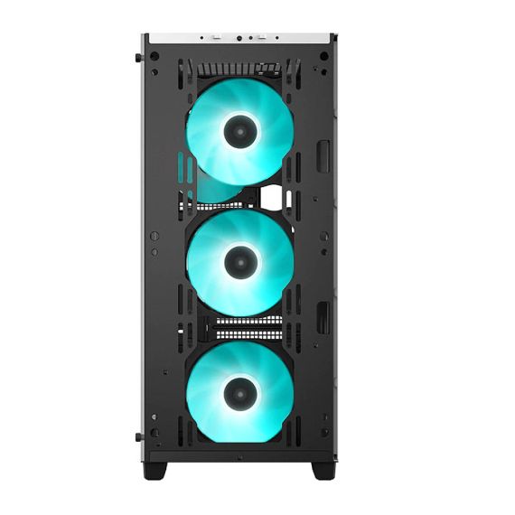 КОРПУС CASE MIDDLETOWER DEEPCOOL CC560 WH ATX WHITE, NO PSU, SIDE PANEL TEMPERED GLASS,  2XUSB3.,1XUSB2.0, AUDIO, PRE-INSTALLED LED FANS: FRONT 3X120MM, REAR 1X140MM (CARCASA/КОРПУС)