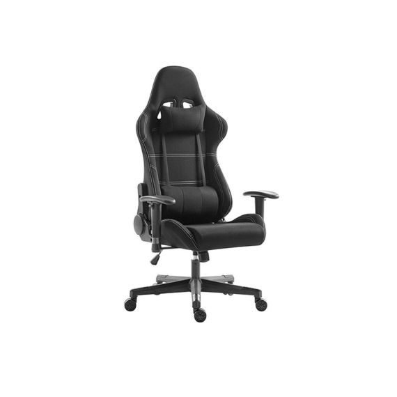 ИГРОВОЕ КРЕСЛО LUMI CH06-14 GAMING CHAIR WITH HEADREST & LUMBAR SUPPORT, BLACK, MESH FABRIC, 2D ARMREST, STEEL FRAME, 350MM NYLON PLASTIC BASE, PU HOODED CASTER, 100MM CLASS 3 GAS LIFT, WEIGHT CAPACITY 150 KG