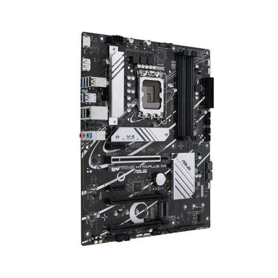 МАТЕРИНСКАЯ ПЛАТА ASUS PRIME H770-PLUS D4 INTEL H770, LGA1700, DUAL DDR4 5066MHZ, PCIE 5.0 X16, PCIE 4.0 X16, DP/HDMI, USB TYPE-C, PCIE RAID, SATA RAID, 3 X M.2 SLOTS PCIE 4.0 X4, SB 8-CH., 2.5GB ETHERNET, AURA SYNC