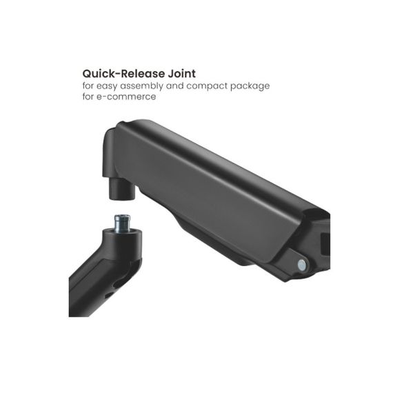 КРЕПЛЕНИЕ МОНИТОРОВ BRATECK LDT46-C024 SPRING-ASSISTED DUAL MONITOR ARM, FOR 2 MONITORS, CLAMP-ON, 17"-32", TILT RANGE +90° ~ -90°; SWIVEL RANGE +90° ~ -90°; SCREEEN ROTATION 360°, VESA: 75X75, 100X100, ARM EXTEND: 450MM, WEIGHT CAPACITY PER SCREEN 9 KG (