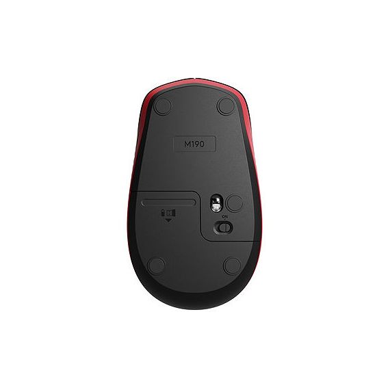 LOGITECH M190 RED WIRELESS MOUSE USB, 910-005908 (MOUSE FARA FIR/БЕСПРОВОДНАЯ МЫШЬ)