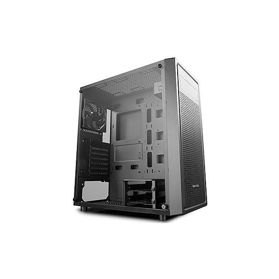 CASE MIDDLETOWER DEEPCOOL E-SHIELD E-ATX/ATX BLACK NO PSU, SIDE TEMPERED GLASS, 1XUSB3.0/2XUSB2.0/AUDIOHD X 1/MIC X 1, INCLUDED: REAR: 1X120MM FAN; OPTIONAL: FRONT: 3X120MM OR 3X140MM; TOP: 2X120MM/140MM (CARCASA/КОРПУС)