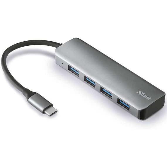 USB-КОНЦЕНТРАТОР TRUST HALYX 4-PORT USB3.2 HUB (4-ПОРТОВЫЙ КОНЦЕНТРАТОР USB 3.2 GEN1)