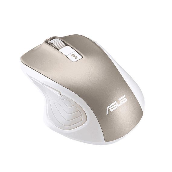МЫШЬ БЕСПРОВОДНАЯ ASUS SILENT WIRELESS MOUSE MW202, GOLD, OPTICAL, 2.4GHZ, 800DPI/1200DPI/2000DPI/4000DPI, NANO, USB 90XB066N-BMU020 (ASUS)