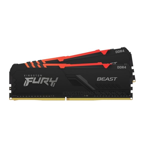 ОПЕРАТИВНАЯ ПАМЯТЬ KINGSTON FURY(R) BEAST DDR4 RGB 2666 МТ/С 16ГБ (KIT OF 2*8GB)