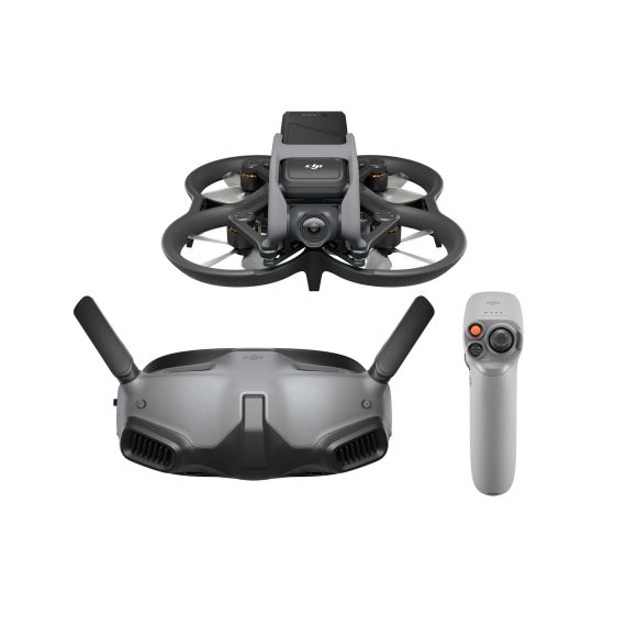 ДРОН DJI AVATA EXPLORER COMBO KIT (952202) / AUTONOMY 18MIN / 48MP, F/2.8, 4K / GIMBAL ONE AXIS / 97 KM/H / 20GB / DJI GOGGLES INTEGRATRE