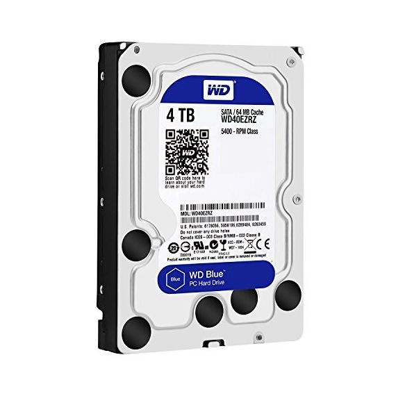 3.5" HDD 4.0TB  WESTERN DIGITAL WD40EZAZ CAVIAR(R) BLUE(TM), SMR DRIVE, 5400RPM, 256MB, SATAIII