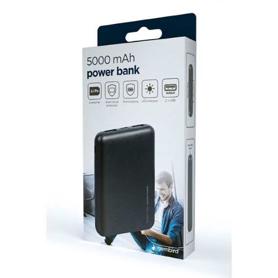 5000MAH POWER BANK GEMBIRD PB05-02