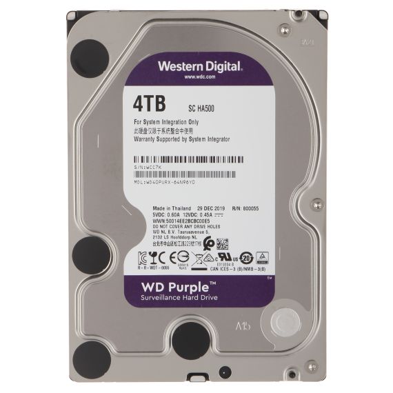 3.5" HDD WESTERN DIGITAL CAVIAR PURPLE WD40PURX-FR / 4TB / INTELLIPOWER / 64MB