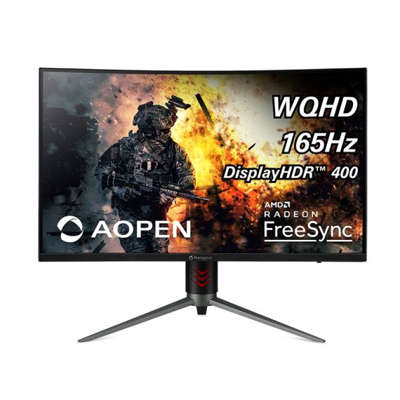 31.5" ИГРОВОЙ МОНИТОР AOPEN (BY ACER) 32HC2QURP [UM.JW2EE.P01] / CURVED / 165HZ / BLACK