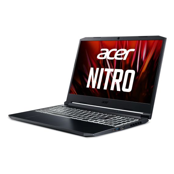 НОУТБУК 15.6" ACER NITRO AN515-45 (NH.QBSEU.00H) / AMD RYZEN 7 / 16GB / 512GB SSD / RTX3070 / SHALE BLACK