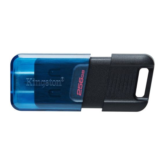 ФЛЕШ-НАКОПИТЕЛЬ USB-С3.2 KINGSTON DATATRAVELER 80M 256ГБ, BLACK/BLUE